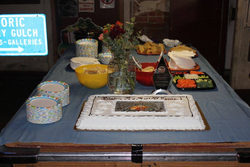 A wonderful, tasty table prepared by Victoria Payne. Well, maybe not the cake.